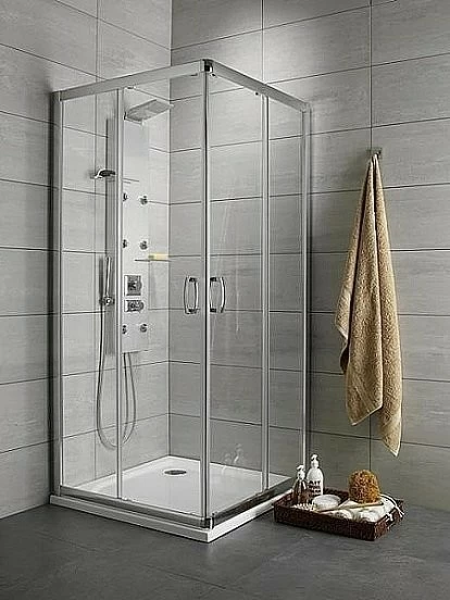 Cabina de dus Radaway Premium Plus C/D patrata 100X100X190 cm usi glisante