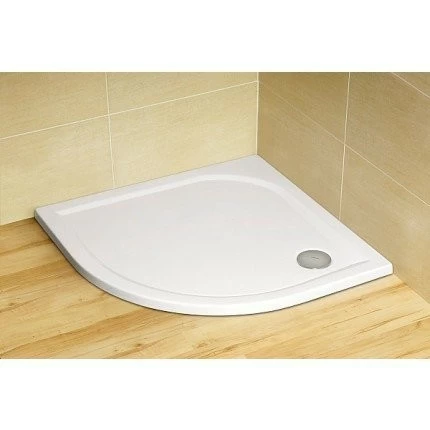 Cadita dus semirotunda Radaway Delos A 100x100x5 cm acrilica