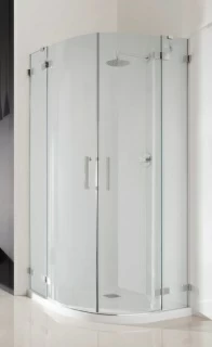 Cadita dus sermirotunda Radaway Patmos A, 100X100X16 cm, acrilica