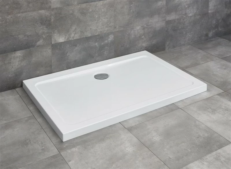 Cadita dus dreptunghiulara Radaway Doros D, 120X90X5 cm, acrilica