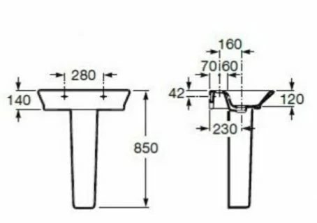 Picior lavoar Roca The Gap