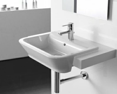  Lavoar semi-incastrat in blat Roca The Gap 56x40 cm