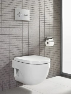 Clapeta actionare Roca PL6 Dual dubla comanda crom lucios