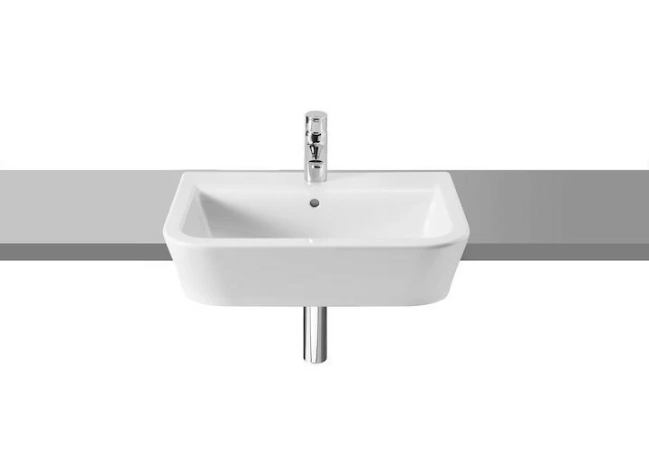  Lavoar semi-incastrat in blat Roca The Gap 56x40 cm