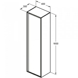 Dulap suspendat inalt Ideal Standard Connect Air alb, 160 cm 