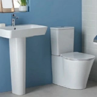 Vas WC Ideal Standard Connect Air AquaBlade back-to-wall, pentru rezervor asezat