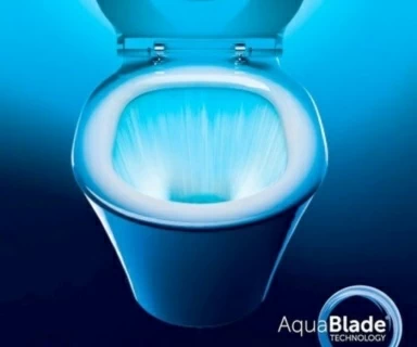 Vas WC Ideal Standard Connect Air AquaBlade back-to-wall, pentru rezervor asezat