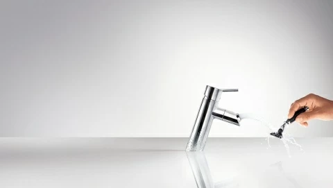 Baterie lavoar monocomanda Hansgrohe Talis 80, pipa 114 mm si ventil pop-up