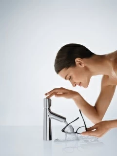 Baterie lavoar monocomanda Hansgrohe Talis S 100 cu ventil pop-up