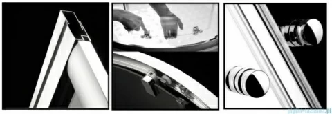 Set PROMO cabina, cadita si sifon, Radaway Premium A 90x90xH190 cm