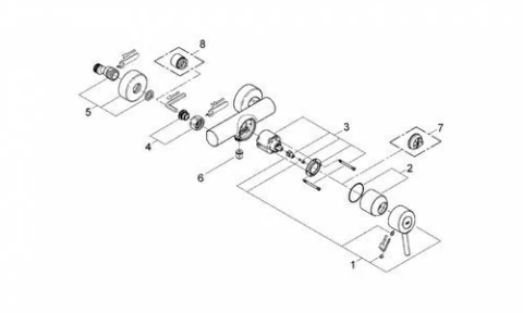 Baterie dus Grohe Concetto