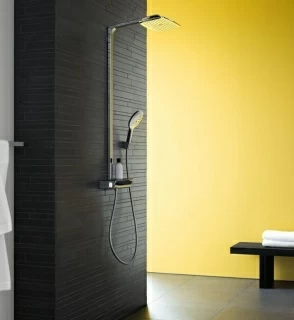  Sistem dus cu termostat si para fixa, cromat Hansgrohe Raindance Select E 360