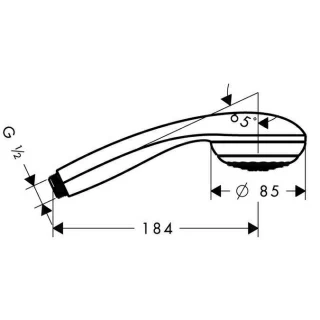 Para dus Hansgrohe Crometta 85 1jet chrome