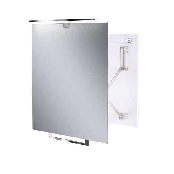 Oglinda extensibila ergonomica Miior cu led 60x60x6-35 cm