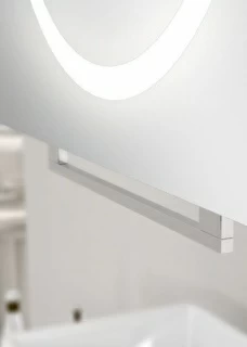 Oglinda extensibila ergonomica Miior cu led 60 x 60 x 7-37 cm