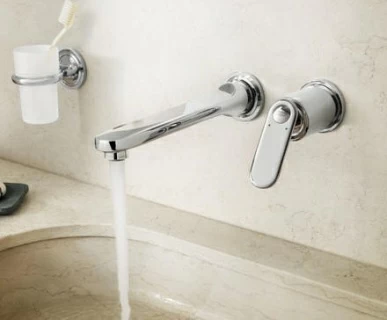 Baterie lavoar Grohe Veris, cu 2 orificii de instalare         