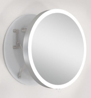 Oglinda extensibila ergonomica Miior cu led cu raza de 60 x 7-31 cm bagno.ro imagine 2022