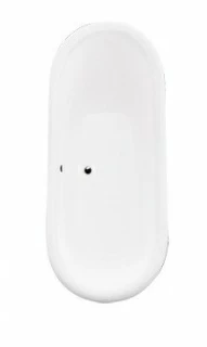 Cada de mijloc Besco Amelia 190 x 77 cm cu picioare albe