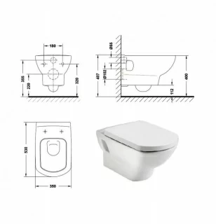 Vas wc suspendat Gala Smart 