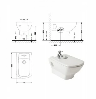 Bideu suspendat Gala Smart 