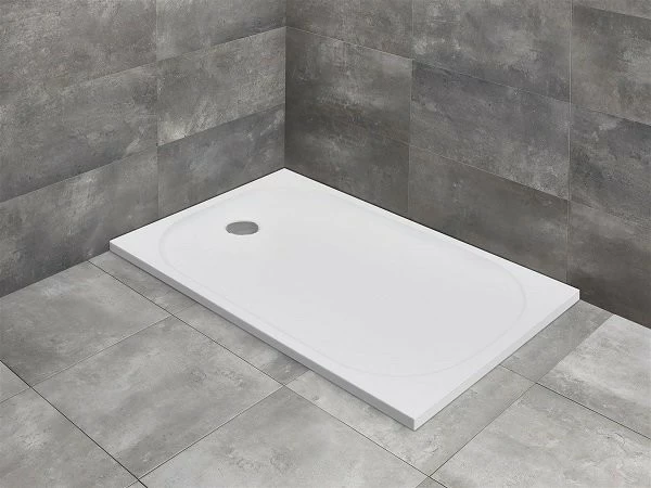 Cadita dus dreptunghiulara Radaway Zantos F 120x90x3,2 cm, marmura