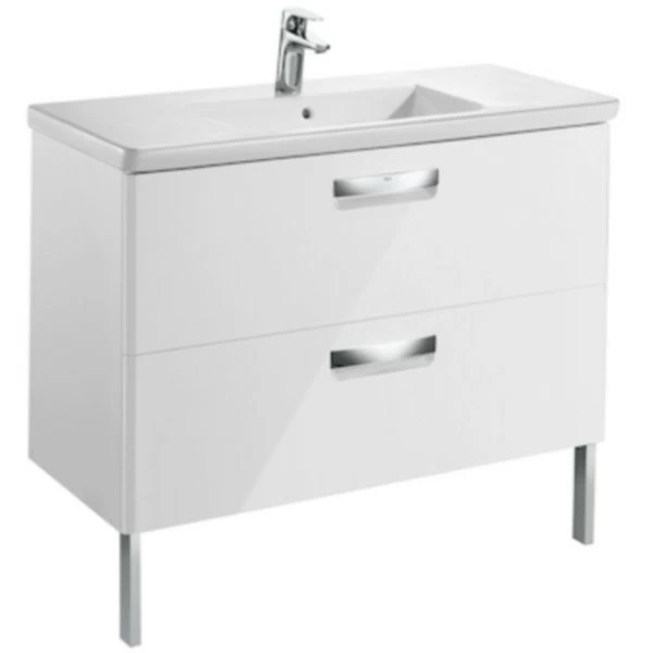 Set mobilier de baie cu lavoar, Roca The Gap 100x44xH65 cm, alb