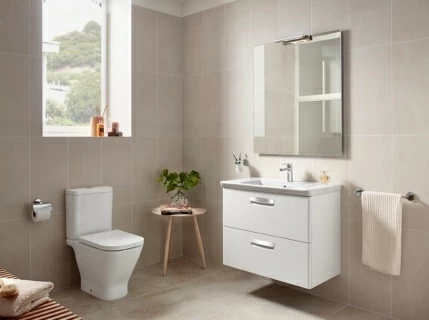 Set mobilier de baie cu lavoar, Roca The Gap 100x44xH65 cm, alb