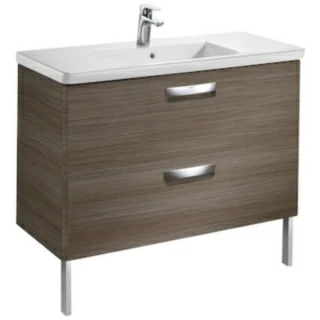 Set mobilier de baie cu lavoar, Roca The Gap 100x44xH65 cm, tec