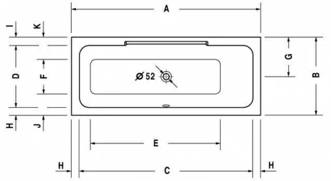 Cada Duravit DuraStyle 160x70 cm orientare dreapta