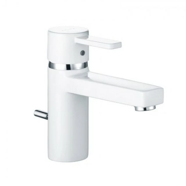 Baterie lavoar Kludi Zenta, ventil pop-up, crom-alb