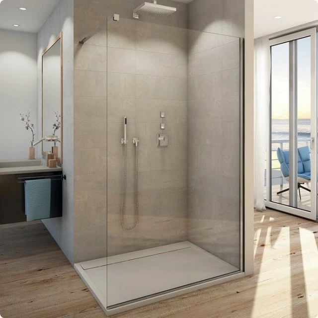 PROMO Cabina dus Walk-in SanSwiss Easy STR4P 90xH200 cm