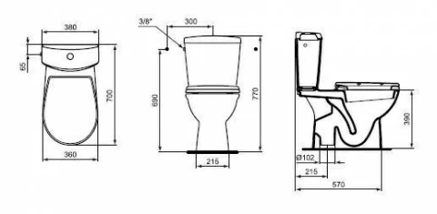 Capac WC Ideal Standard Ecco