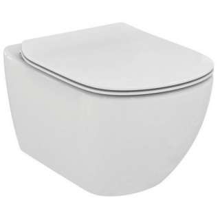 Set PROMO Vas WC suspendat Ideal Standard Tesi Aquablade si capac Slim bagno.ro imagine 2022