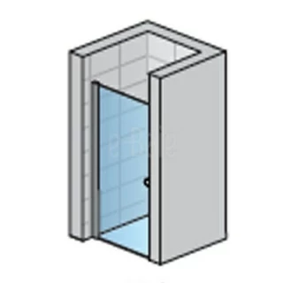 Usa de nisa pivotanta SanSwiss Solino SOL1, 90 x H200cm