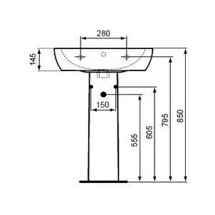 Picior Lavoar Ideal Standard Tempo