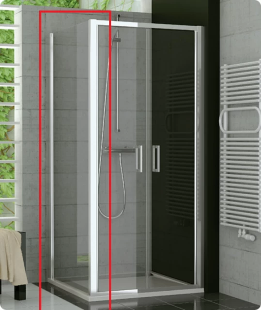 Perete lateral cabina dus SanSwiss Top-Line TOPF 80xH190