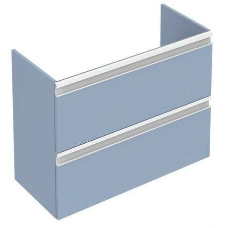 Mobilier baza Ideal Standard Tesi 60 x 49 x 44 cm, cu doua sertare, albastru