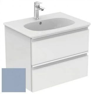 Mobilier baza Ideal Standard Tesi 60 x 49 x 44 cm, cu doua sertare, albastru