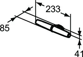 Aplica Ideal Standard Eva, cu led 23,3 x 8,5 x 4,1 cm