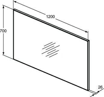 Oglinda Ideal Standard S reversibila 120 x 70 cm