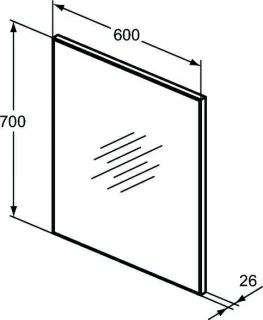 Oglinda Ideal Standard S reversibila 60 x 70 cm