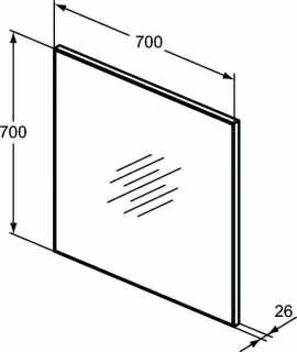 Oglinda Ideal Standard S reversibila 70 x 70 cm