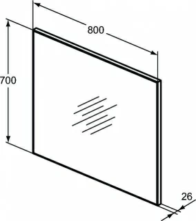 Oglinda Ideal Standard S reversibila 80 x 70 cm
