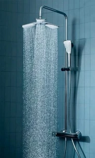 Sistem dus cu baterie termostata Kludi Fizz 