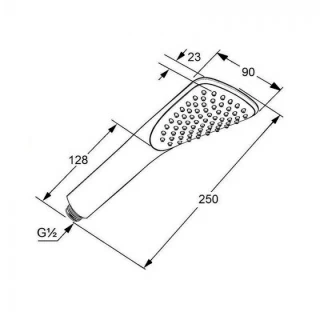Sistem dus cu baterie termostata Kludi Fizz 