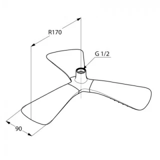 Sistem dus cu baterie termostata Kludi Fizz 