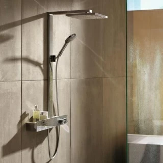 Sistem dus cu baterie termostata Hansgrohe Raindance Select E 300 