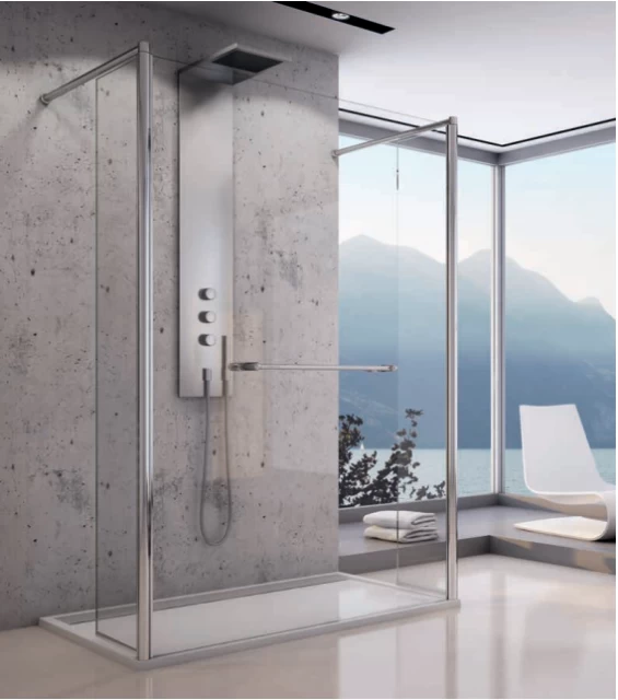 Cabina dus Walk-in SanSwiss Fun FUT2 120 x H200 cm sticla Durlux