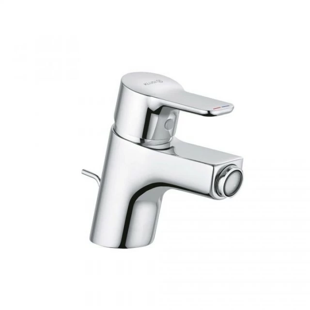 Baterie bideu Kludi Pure&Easy cu ventil metalic pop-up