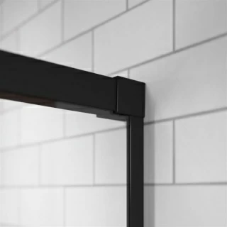 Perete lateral cabina dus Radaway Idea Black KDJ stanga 110 x H200.5 cm profil negru mat